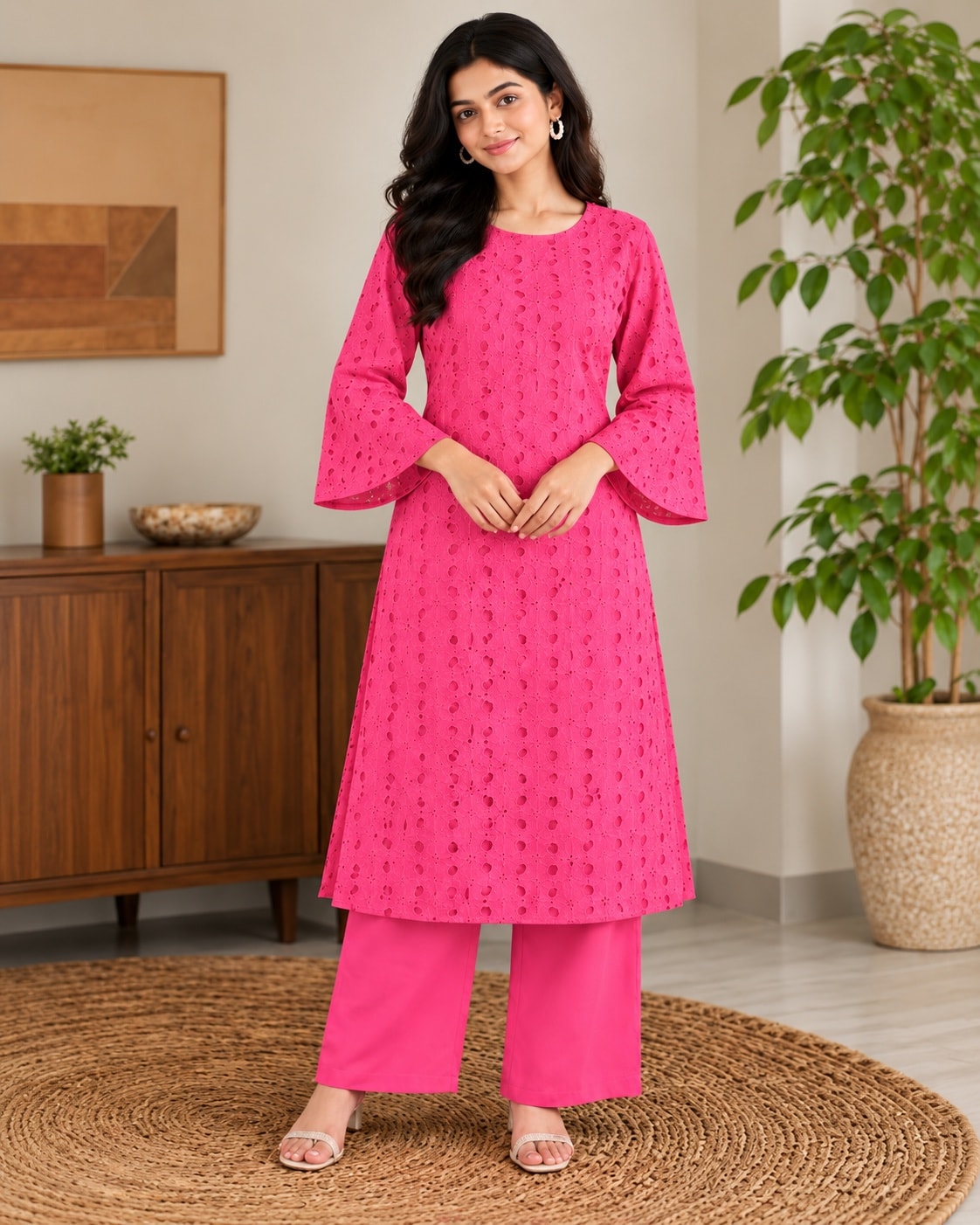 Kurta Set: Nayra Pink