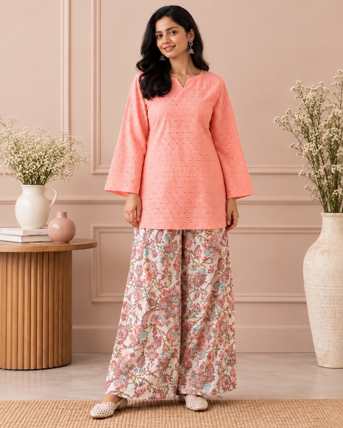 Anaya Farshi Set – Pure Cotton Hakoba