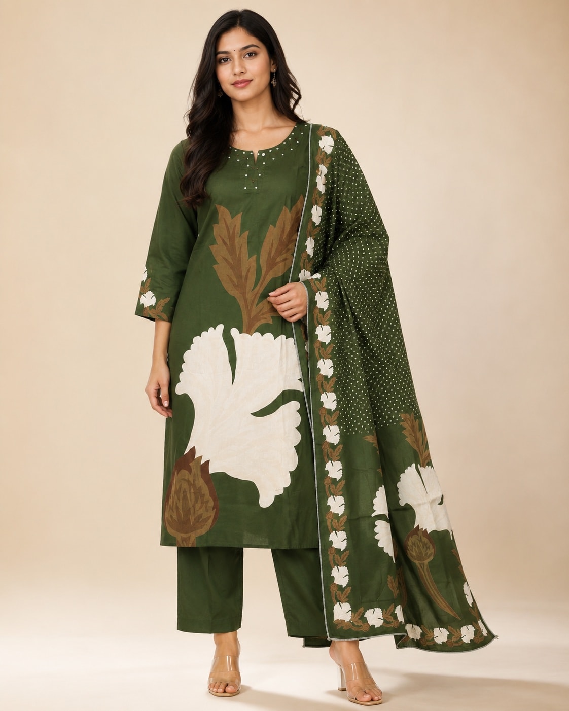 Olive Bloom Everyday Suit Set