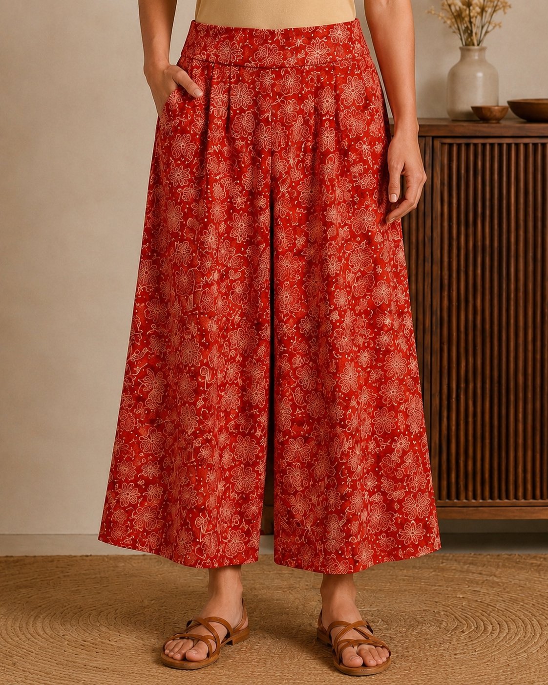 Palazzo: Scarlet Cotton
