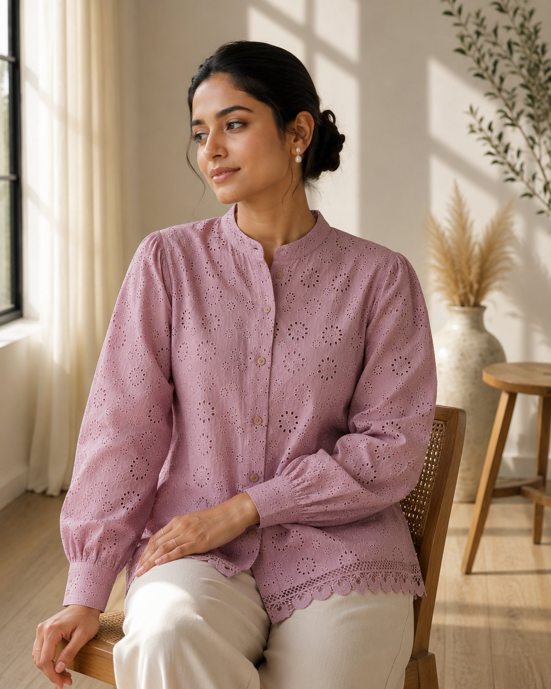 Mauve Blush Bloom Shirt